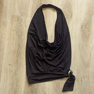 Y2K Silk Plunge Top